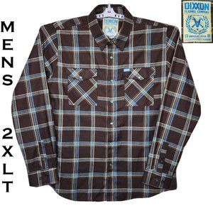 DIXXON Flannel Shirt - The APACHE - Men's 2XL Tall - 2018 Pre-Pleat